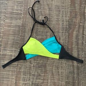 PINK Neon Cross Front Bikini